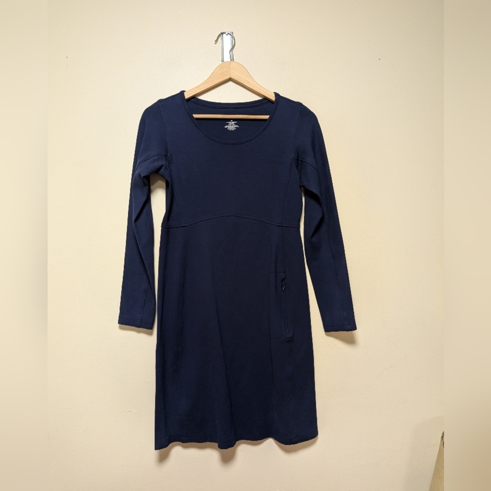 Duluth Trading Co. Navy Blue Long Sleeve Everyday Dress – Women’s XS